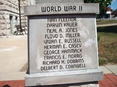 Panel 'One' - World War II - Memorial "Three" image. Click for full size.