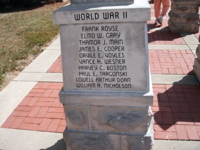 Panel 'Two' - World War II - Memorial "Three" image. Click for full size.
