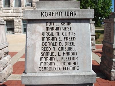 'One' Panel - Korean War - Memorial image. Click for full size.