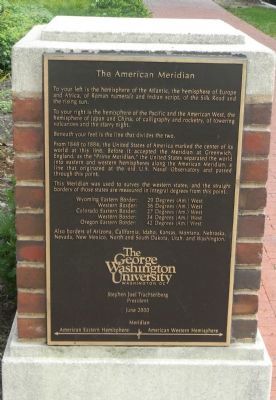 American Meridian Marker image. Click for full size.