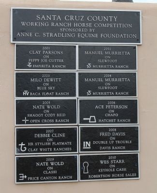 <i>rear of</i>Sonoita Quarter Horse Show and Races Marker image. Click for full size.