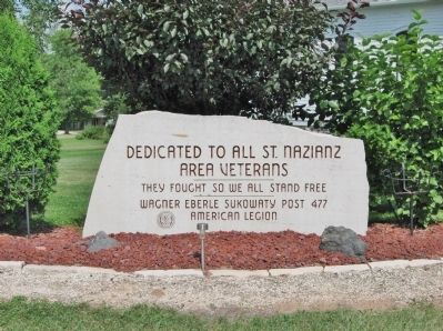 St. Nazianz Area Veterans Memorial image. Click for full size.