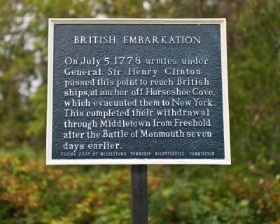 British Embarkation Marker. Click for full size. British Embarkation Marker image. Click for full size.