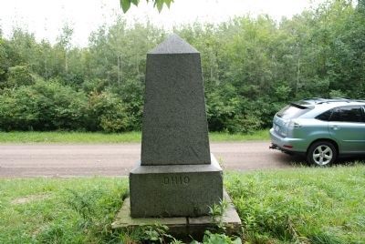 PA-OH Border Monument Marker image. Click for full size.