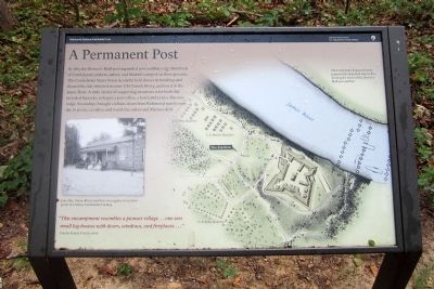 A Permanent Post Marker. Click for full size. A Permanent Post Marker image. Click for full size.
