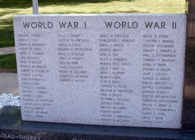 Left - Front - - All Veterans Honor Roll Memorial Marker image. Click for full size.