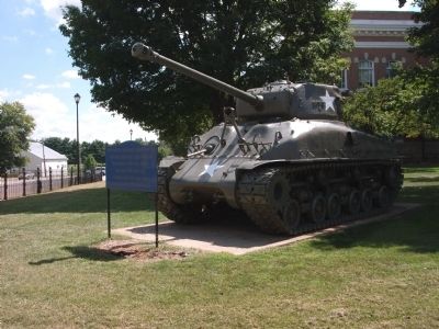 Tank on Courthouse Lawn - A short walk to the north. image. Click for full size.
