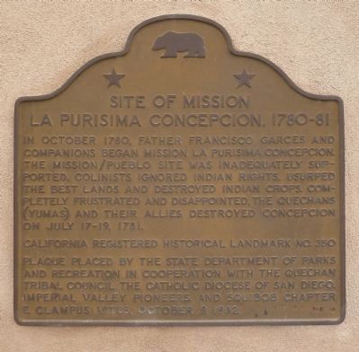 La Purisima Concepcion Marker image. Click for full size.