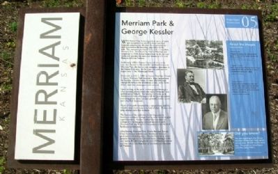 Merriam Park & George Kessler Marker image. Click for full size.