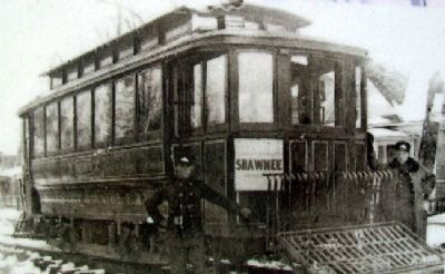 Trolley Photo on Hocker Grove Amusement Park Marker image. Click for full size.