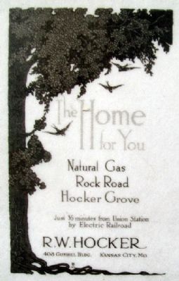 Ad on Hocker Grove Amusement Park Marker image. Click for full size.