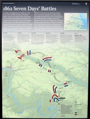 1862 Seven Days' Battles (center panel) image. Click for full size.