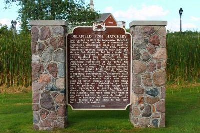 Delafield Fish Hatchery Marker image. Click for full size.