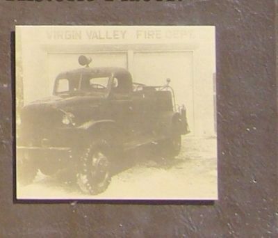 Close-Up Photo of First Fire Truck Displayed on Marker image. Click for full size.