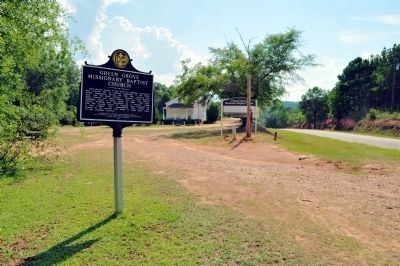 Green Grove Missionary Baptist Church / Green Grove Schoolhouse Marker image. Click for full size.