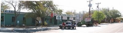 Marker is to right of Floore's Country Store (historic music venue) image. Click for full size.