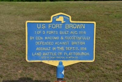 U.S. Fort Brown Marker image. Click for full size.