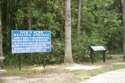 Healing Springs Marker. Click for full size. Healing Springs Marker image. Click for full size.