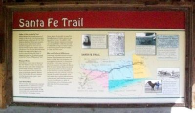 Santa Fe Trail Marker. Click for full size. Santa Fe Trail Marker image. Click for full size.