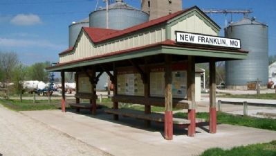 Santa Fe Trail Marker at Katy Trail State Park Kiosk. Click for full size. Santa Fe Trail Marker at Katy Trail State Park Kiosk image. Click for full size.