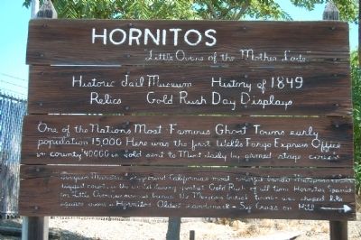 Hornitos Marker image. Click for full size.