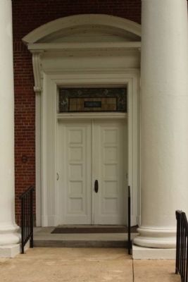 National Register Medallion seen at left of door. Click for full size. National Register Medallion seen at left of door image. Click for full size.