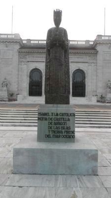 "Queen Isabella" - gift of Spain to the Organization of American States, 1996. Click for full size. "Queen Isabella" - gift of Spain to the Organization of American States, 1996 image. Click for full size.
