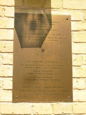 Commemorative Marker near front door image. Click for full size.