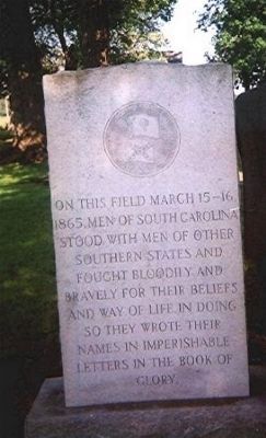 South Carolina Troops at Battle of Averasboro, NC image. Click for full size.