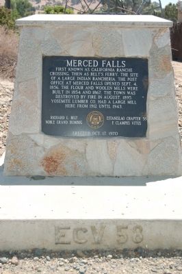 Merced Falls Marker image. Click for full size.