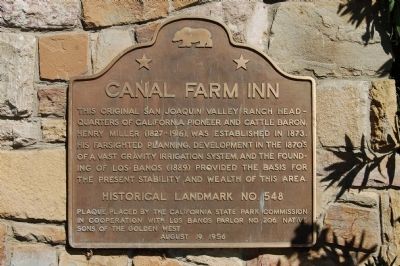 Canal Farm Inn Marker image. Click for full size.