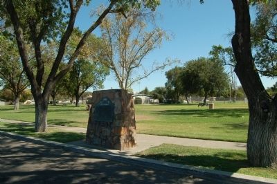 Los Banos Marker at Los Banos City Park. Click for full size. Los Banos Marker at Los Banos City Park image. Click for full size.