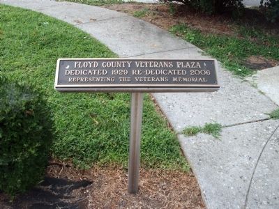 Plaque - - Floyd County Veterans Plaza image. Click for full size.
