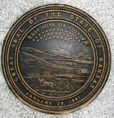 Kansas Veterans' Memorial Seal image. Click for full size.