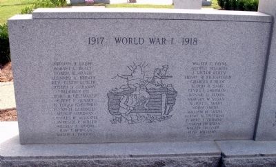 Obverse - Left Panel - - Floyd County Honor Roll & Veterans Memorial Marker image. Click for full size.