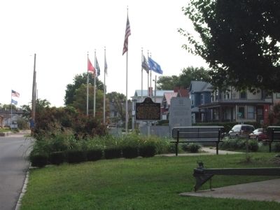 Looking East - - North Side - Veterans Plaza. Click for full size. Looking East - - North Side - Veterans Plaza image. Click for full size.