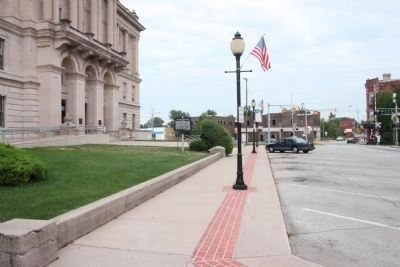 The Huntington County Courthouse Marker. Click for full size. The Huntington County Courthouse Marker image. Click for full size.
