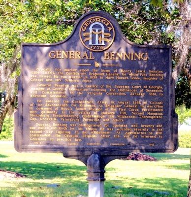 General Benning Marker image. Click for full size.