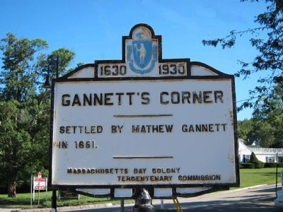 Gannetts Corner Marker image. Click for full size.