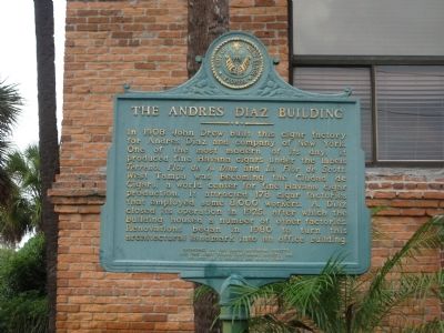 The Andres Diaz Building Marker image. Click for full size.