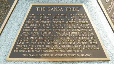 The Kansa Tribe Marker image. Click for full size.