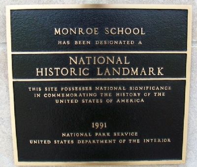Monroe School NHL Marker image. Click for full size.