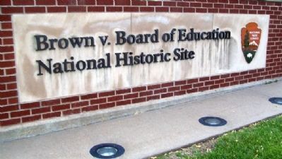 Brown v. Board of Education National Historic Site Sign image. Click for full size.