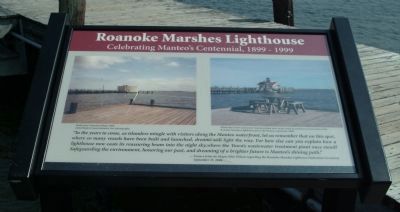 Roanoke Marshes Lighthouse Marker image. Click for full size.