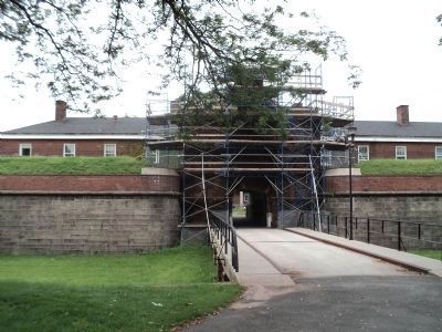 Entrance to Fort Jay image. Click for full size.