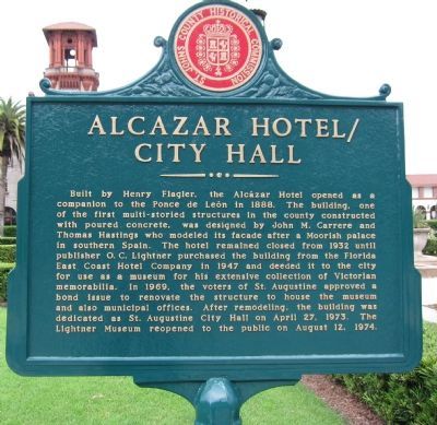 Alcazar Hotel / City Hall Marker image. Click for full size.