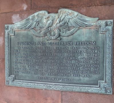 Students and Soldiers of Freedom Marker image. Click for full size.