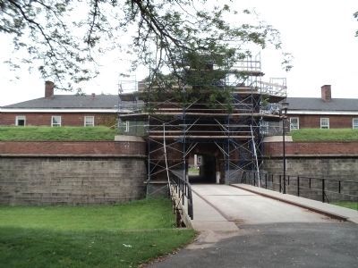 Entrance to Fort Jay image. Click for full size.