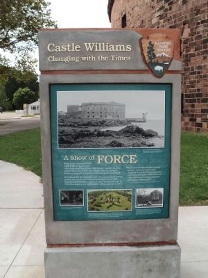 Castle Williams Marker (Side 2) image. Click for full size.