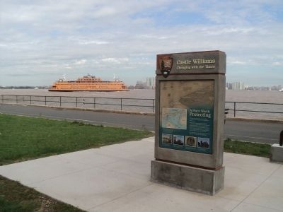 Castle Williams Marker (Side 1). Click for full size. Castle Williams Marker (Side 1) image. Click for full size.